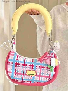 Onderarmtas Damestas Zomer Dopamine Pack Donut Girl Leuke tas Roze tas Hoge kwaliteit schoudertas Mode handtas Commuter Crossbody tas Rits tas blieberryeyes