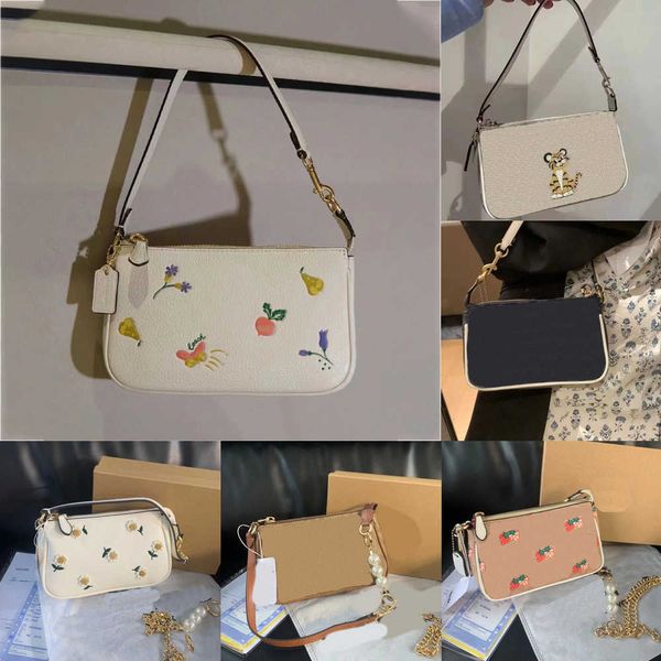 Underarm Bag femmes designer sacs Mahjong Bag Classic Pearl Chain Underarm Small Square Bag Rabbit Zodiac Bag 230420