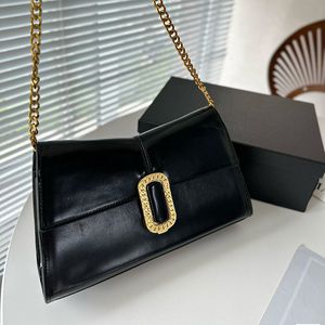 Onderarm Ketting Leren Handtassen Schouder Boodschappentassen Tote Bag Hobo Lunch designer Handtas Pure Vrouwen Plain flip Lady Fashion letters Verstelbare riem