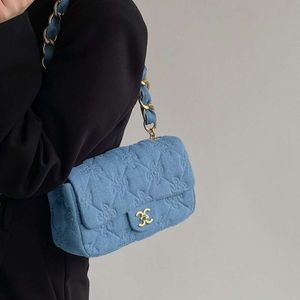 Épaule sous les bras pour femmes nouveau sac à bandoulière en chaîne en Denim populaire Texture de haute qualité ventes directes d'usine