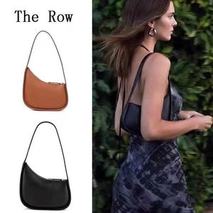 Femmes sous les bras Les Row Half Moon Single Designer Handsbag Luxury Bag de luxe Cuir