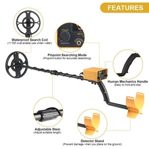 Underground Metal Detector TC-200 IP68 water proof depth yellow Gold Detector Adjustable Tracker treasure hunter tool 240109