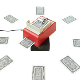 UNDEROOFAutomatic Card Dealer Machine 2 pakjes plastic speelkaarten Verbeterde distributeurdispenser voor games 240123