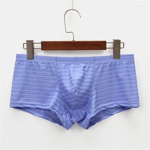 Calzoncillos 1/3/6 Uds. Ropa interior sin costuras para hombre, calzoncillos bóxer sexis con bolsa abultada, calzoncillos bóxer de tiro bajo, bragas elásticas, lencería para hombre