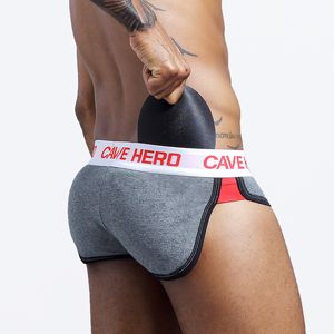 Slip 100 Coton Butt Lifter Boxers pour hommes Sous-vêtements Enhancer Sous-vêtements pour hommes avec bouchon rembourré Crème d'amélioration 220830