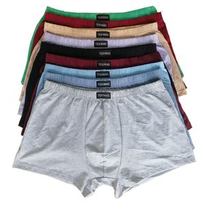 Caleçons 100% pur coton sous-vêtements pour hommes de grande taille combinés avec des shorts de grande taille sous-vêtements en pur coton respirant 5XL 6XL lot de 4 pièces 230511