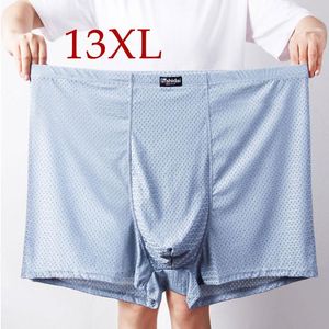 Onderbroek 13xl-3xl 3pcs mesh gat heren bokser ondergoed shorts sex man licht zacht duurzaam in het midden ademend