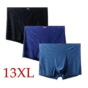 Onderbroeken 13XL-3XL Mesh Gat 3PCS Heren Boxerondergoed Boxershorts Heren Sexondergoed Herenondergoed Licht Zacht Duurzaam In het midden Ademend 231205