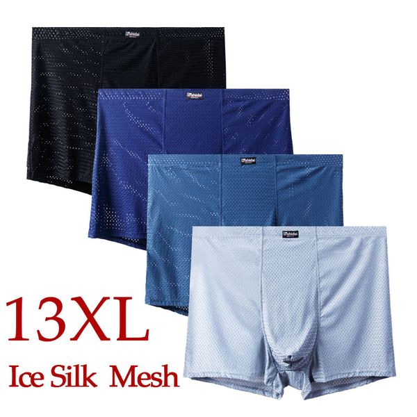 Caleçon 13XL-3XL Maille Trou 4 PCS Hommes Boxer Sous-Vêtements Boxer Hommes Sexe Sous-Vêtements Homme Sous-Vêtements Léger Doux Durable Au Milieu Respirant 230508