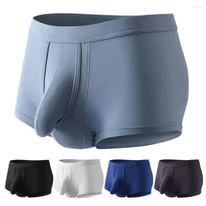 Sous-vêtements 1pc respirant hommes sous-vêtements avec conception de nez d'éléphant boxeur anti-septique haute élastique doux pour un usage quotidien