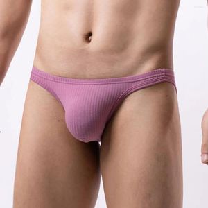 Sous-vêtements 1pc Slips pour hommes Shorts respirant coton sexy taille basse sous-vêtements lingerie jockstrap pochette homme culotte