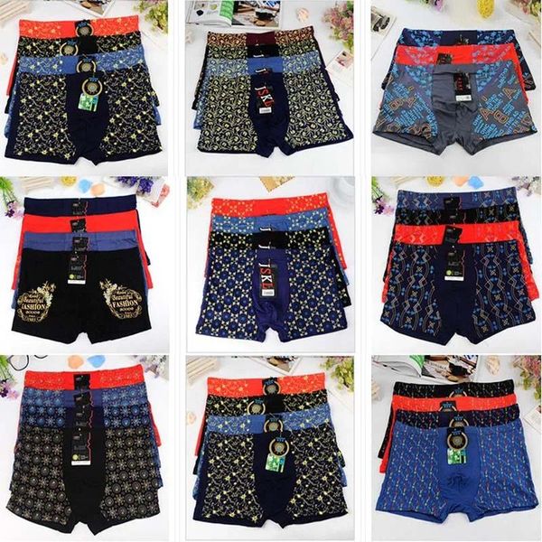 Sous-pants 1pcs hommes Softs Soft Sous -wear Trucks Boxer Imprime Pantes Man Mâle Maux Shorts Jonk-009