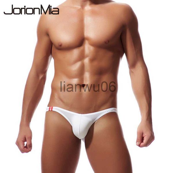 Slip 2018 Sexy Men's Briefs Soft Respirant Silk Sexy Underwear Men's Hot Hips Up Transparent Jockstrap Colorful Undies Cueca E043 J230713