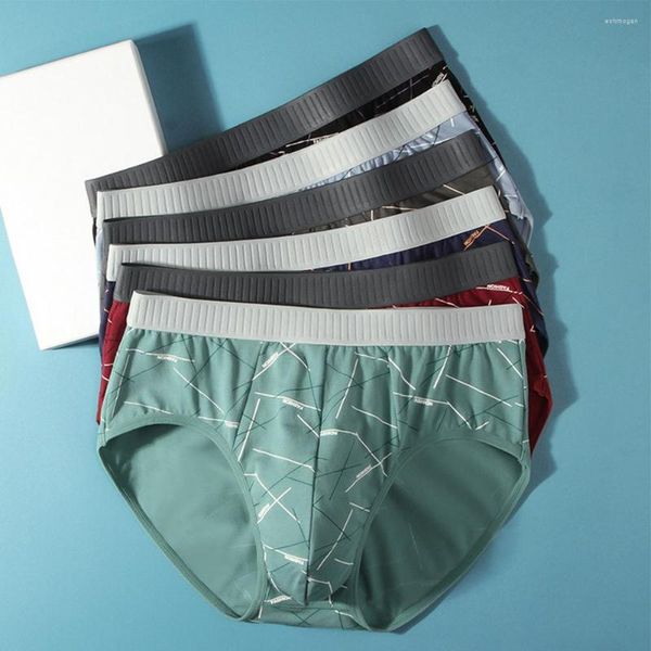 Calzoncillos 2023 Boxershorts Calzoncillos para hombre Calzoncillos con bolsa para bultos Ropa interior Sexy Impreso Transpirable Bañadores cómodos Ropa de baño Ropa de playa