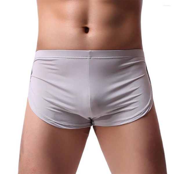 Caleçon 2023 hommes serré Boxer Shorts sous-vêtements hommes vendu couleur naturel lavé respirant Sexy coton Z0506