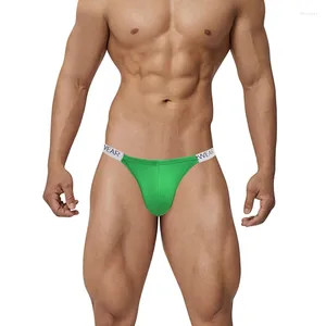Sous-vêtements 2023 Modal High Fork Slip Hommes Sous-vêtements Slips Bulge Poche Sexy Orange Qualité Confortable et respirant