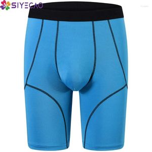 Sous-pants 2024 Boxer long Boxer Men de sous-vêtements Boxers pour hommes mâles Pantalons mâles Soft Sexy Boxershorts respirant cueca Homme