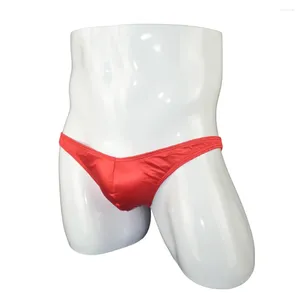 Onderbroek 2024 Mannen Pouch Satijnen G-string Thongs Jockstrap Laagbouw Bikini Slips Goede Rekbare Ondergoed