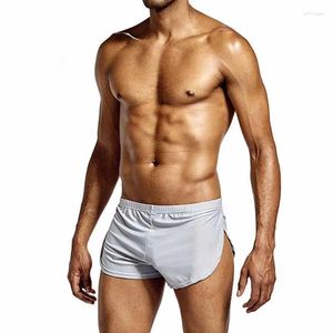 Onderbroek 2pc Sexy Boxer Ijs Zijde Shorts Voor Man Ademend Laagbouw Mini Trunks Mannelijke Boxers Cuecas Ondergoed boxershorts