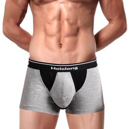 Caleçon 3-Pack Hommes Modal Boxer Sous-Vêtements Avec Scrotum Sac Pénis Séparation Respirant Fonctionnel Prolongé Sex BoxerUnderpants