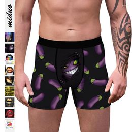 Boxers imprimés en 3D pour hommes - Sous-vêtements amusants et confortables toutes saisons, lot de 4