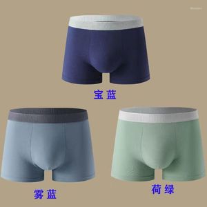 Lot de 3 caleçons pour hommes en pur coton graphène antibactérien Boxer respirant confortable peigné taille moyenne sous-vêtements L-5XL