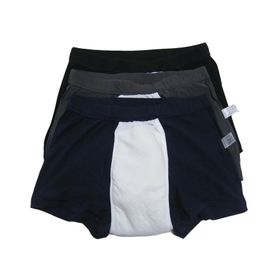 Sous-vêtements 3Pack Sous-vêtements d'incontinence pour hommes Coton Absorption régulière Slips urinaires lavables réutilisables pour Prostate Surgica 231027