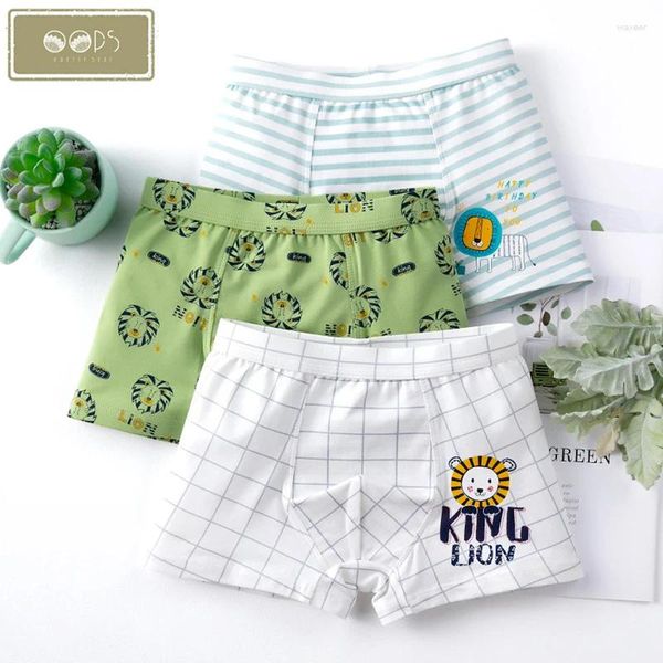 Calzoncillos 3pcs niños niños algodón ropa interior pantalones cortos para niños bragas bebé boxeadores adolescentes clase de seguridad a