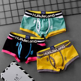 Calzoncillos 3 piezas Ropa interior para hombre Boxers de algodón Hombre Chicos jóvenes Alfabeto Cómodo y transpirable Boxershorts Hombres Bragas 230829