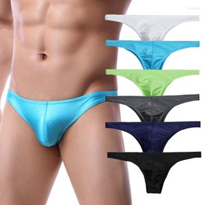 Onderbroek 3 stcs mannen briefs sexy bugle pouch mini ondergoed cueca jockstrap slip homme snel droge bikini tanga strandkleding slipje