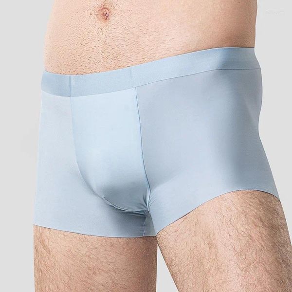 Sous-vêtements 3pcs culottes pour hommes U convexe design élastique coton entrejambe respirant antibactérien boxer shorts glace soie hommes sous-vêtements