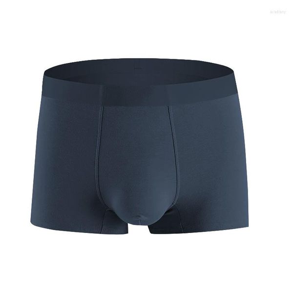 Caleçon 3 pièces Modal doux hommes boxeurs sous-vêtements respirant jeunes garçons solide U convexe poche Shorts Sexy sans couture culotte livraison gratuite