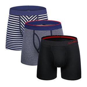 Onderbroek 3 stks set heren sexy slipje vliegen open ondergoed mannelijke shorts katoen comfortabel boksershorts homme boksers onderbroek man mode 230515