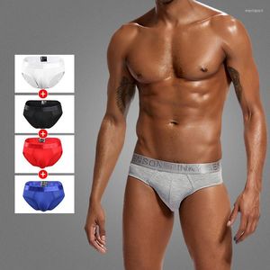 Slip 3Pcs / Set Modal Men's Briefs U-Convex Super-Elastic Sexy Ventilate Low Waist Pants Triangle