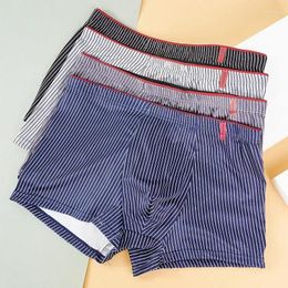 Cuecas 4 moda boxershorts lingerie homens roupa interior underdeerwear boxer sexy calcinha listrada pcs shorts