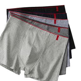 Slip 4 Pcs Boxer Hommes Sexy Stripe Culottes Sous-Vêtements Sexy Culottes pour Hommes Slip Boxers Briefs Shorts Mode Sous Porter Lingerie 230412