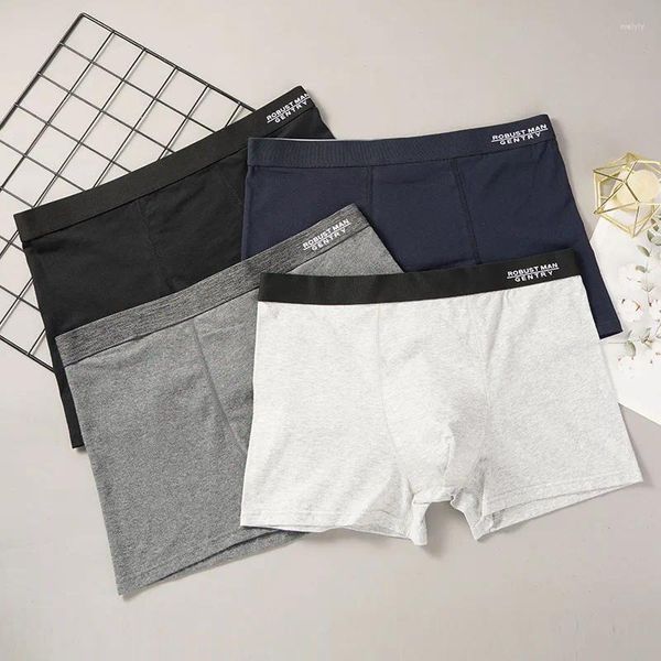 Sous-vêtements 4 pièces/lot 95% coton culottes pour hommes Boxershorts sous-vêtements masculins shorts doux de haute qualité Sexy respirant Boxer slips