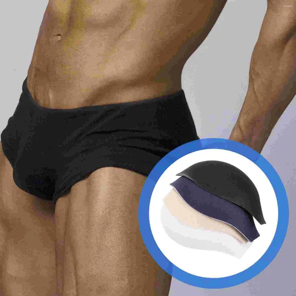 Calzoncillos 4 PCS Copa para hombres Traje de baño Breve Almohadilla de esponja Almohadillas para hombre Traje de baño Tazas de aumento Bulge Enhancer Hombre Troncos