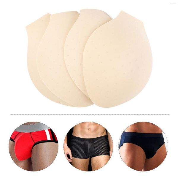 Calzoncillos 4 Uds. Delineador de bragas para hombre, bolsa grande, almohadilla de esponja, pantalones cortos deportivos para hombre, pantalones cortos de chándal, mejora de empacadora de copa