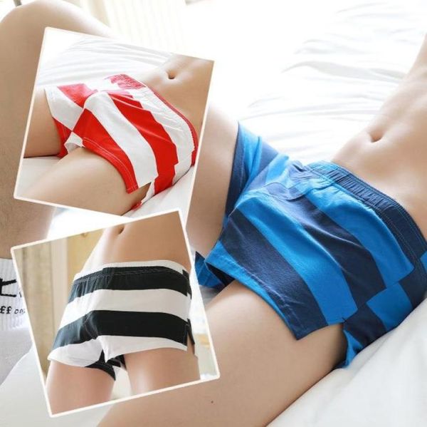 Calzoncillos 4 unids transpirable sexy hombres ropa interior pantalones cortos rayas hombre bragas algodón flecha grande para hombre boxershorts ropa interior boxeadores masculinos3833160