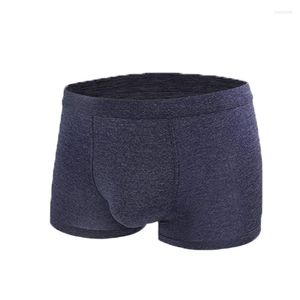 Onderbroek 4 stks katoenen ondergoed ondergoed boksers mannelijke slipje ademend sexy man bokser solide comfortabele plus size shorts lot