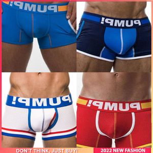 Calzoncillos 4 piezas Ins Style Gay Sexy Men Underwear Hombre Boxer Calzoncillos Hip Raise Cotton Trunks Bragas para hombres Bxoers Pack Shorts Under wear 230615