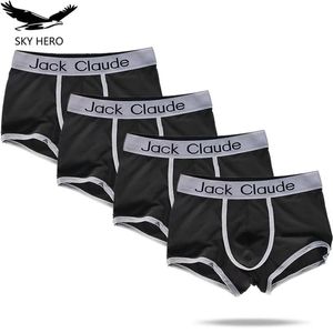 Sous-pants 4pcs / lot boxers pour homme sous-vêtements masculin Sexy Boxer Hot Shorts livraison gratuite Batch Christmas Nouvel An Sousties