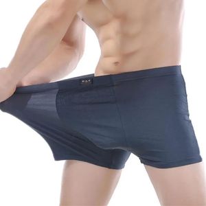 Sous-pants 4pcs / lots boxershorts boxers bambou fibre modal sous-vêtements mâle plus grande taille 5xl / 6xl / 7xl shorts de boxeur