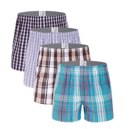 Caleçon 4pcs / Lot Haute Qualité Sexy Hommes Sous-Vêtements Boxers Coton Calzoncillos Hombre Cueca Boxer Hommes Boxer Shorts Male Trunks Marque 230515