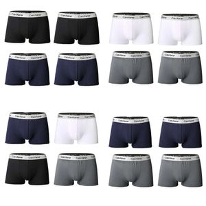 Onderbroek 4pcs Men Boxers Man Kort ademend flexibele comfortabele shorts Mooi solide slipje 220826 s