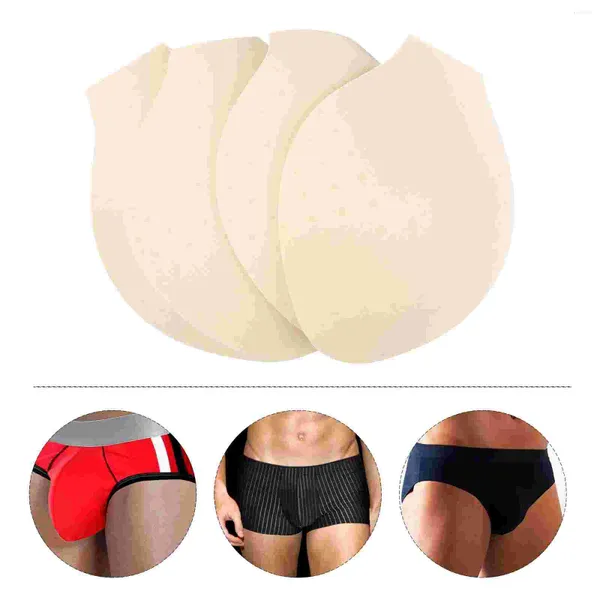 Sous-vêtements 4pcs hommes renflement améliorant 3D mâle paquet rehausseur éponge packer agrandir slips rembourrés agrandador de penes