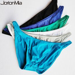 Onderbroek 4pcs heren ondergoed u convex tas heup sexy solide color bikini heren briefs comfortabel ademende kwaliteit mannelijk slipje ht027 230320