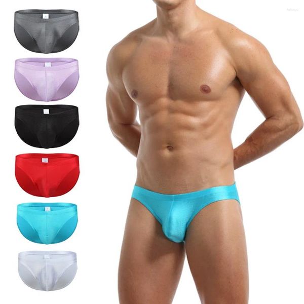 Sous-pants 4pcs hommes sous-vêtements Sexy Lingerie Shorts Panties Home Comfort Splicing Set Soft Briefs