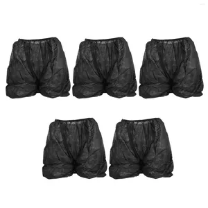 Onderbroeken 5 stuks wegwerp boxers heren slips reizen niet-geweven stof zwarte man katoenen zwangerschapsshorts